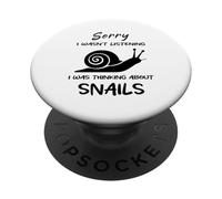 Lo siento, no estaba escuchando Estaba pensando en el humor de caracoles PopSockets PopGrip Adhesivo