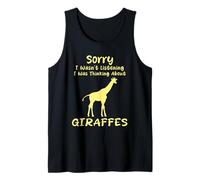 Lo Siento, no Estaba Escuchando Estaba Pensando en el Humor de Las Jirafas Camiseta sin Mangas