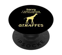 Lo Siento, no Estaba Escuchando Estaba Pensando en el Humor de Las Jirafas PopSockets PopGrip Adhesivo