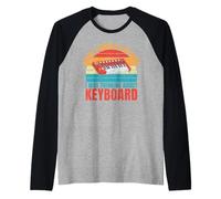 Lo Siento, no Estaba Escuchando, Estaba Pensando en Keyboard Player Camiseta Manga Raglan