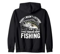 Lo Siento, no Estaba Escuchando, Estaba Pensando en los Amantes de la Pesca Sudadera con Capucha