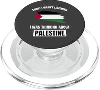 Lo Siento, no Estaba Escuchando Pensando en Palestine Lover PopSockets PopGrip para MagSafe