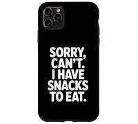Lo Siento, no Puedo Comer bocadillos para Comer Humor gastronómico Carcasa para iPhone 11 Pro MAX