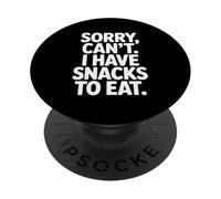 Lo Siento, no Puedo Comer bocadillos para Comer Humor gastronómico PopSockets PopGrip Adhesivo