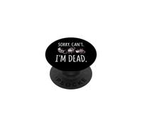 Lo Siento, no Puedo (Estoy Muerto) Gracioso Zarigüeya Actitud Humor Zarigüeya PopSockets PopGrip Adhesivo