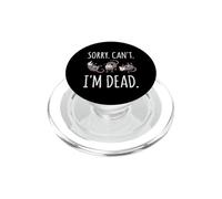 Lo Siento, no Puedo (Estoy Muerto) Gracioso Zarigüeya Actitud Humor Zarigüeya PopSockets PopGrip para MagSafe