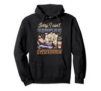 Lo Siento, no Puedo, Estoy Trabajando en mi tesis Humor Sudadera con Capucha