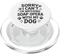 Lo Siento, no Puedo, Estoy Viendo Soap Opera con mi Perro PopSockets PopGrip para MagSafe