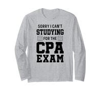 Lo Siento, no Puedo estudiar para el Examen CPA Contabilidad Divertida Manga Larga