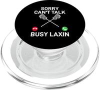 Lo Siento, no Puedo Hablar Ocupado Laxin Lacrosse PopSockets PopGrip para MagSafe