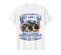 Lo Siento, no Puedo Hablar Viendo Monster Trucks Divertido Camiseta