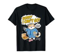 Lo Siento, no Puedo IR, Soy un Gato de Interior, Divertido, Amante de Las Mascotas Camiseta