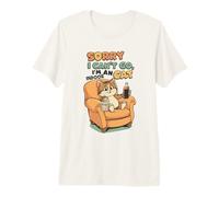 Lo Siento, no Puedo IR, Soy un Gato de Interior, Divertido, Amante de Las Mascotas Camiseta Premium