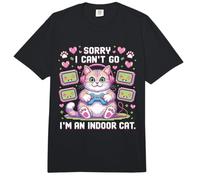 Lo Siento, no Puedo IR, Soy un Gato de Interior, Divertido, Amante de Las Mascotas Comfort Colors Adult Heavyweight T-Shirt