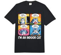 Lo Siento, no Puedo IR, Soy un Gato de Interior, Divertido, Amante de Las Mascotas Comfort Colors Adult Heavyweight T-Shirt