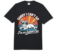 Lo Siento, no Puedo IR, Soy un Gato de Interior, Divertido, Amante de Las Mascotas Comfort Colors Adult Heavyweight T-Shirt