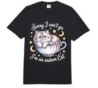 Lo Siento, no Puedo IR, Soy un Gato de Interior, Divertido, Amante de Las Mascotas Comfort Colors Adult Heavyweight T-Shirt