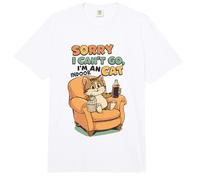 Lo Siento, no Puedo IR, Soy un Gato de Interior, Divertido, Amante de Las Mascotas Comfort Colors Adult Heavyweight T-Shirt