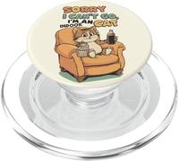 Lo Siento, no Puedo IR, Soy un Gato de Interior, Divertido, Amante de Las Mascotas PopSockets PopGrip para MagSafe