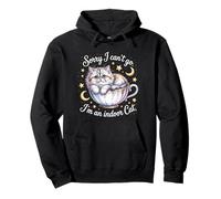 Lo Siento, no Puedo IR, Soy un Gato de Interior, Divertido, Amante de Las Mascotas Sudadera con Capucha