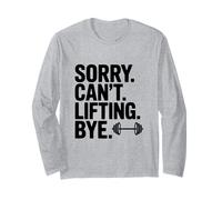 Lo Siento no Puedo Levantar adiós Fitness Humor Gimnasio Vida Manga Larga