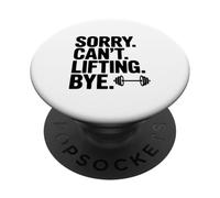 Lo Siento no Puedo Levantar adiós Fitness Humor Gimnasio Vida PopSockets PopGrip Adhesivo
