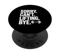 Lo Siento no Puedo Levantar adiós Fitness Humor Gimnasio Vida PopSockets PopGrip Adhesivo