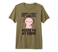 lo Siento no Puedo mi axolotle me Necesita en casa Camiseta Premium