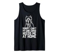 Lo Siento, no Puedo mi Cane Corso me Necesita en casa, Papá Cane Corso Camiseta sin Mangas