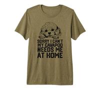 Lo Siento, no Puedo, mi Cavapoo me Necesita en casa. Camiseta Premium