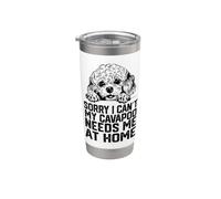 Lo siento, no puedo, mi Cavapoo me necesita en casa. Vaso térmico de acero inoxidable de doble pared