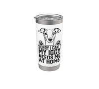 lo siento no puedo mi IGGY me necesita en casa Galgo Vaso térmico de acero inoxidable de doble pared