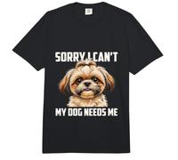 Lo Siento, no Puedo, mi Perro me Necesita Lindo Shih Tzu Comfort Colors Adult Heavyweight T-Shirt