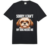 Lo Siento, no Puedo, mi Perro me Necesita Lindo Shih Tzu Comfort Colors Adult Heavyweight T-Shirt