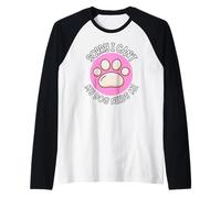 Lo Siento, no Puedo, mi Perro me Necesita, Padre de Perro, mamá de Perro, papá de Perro Camiseta Manga Raglan