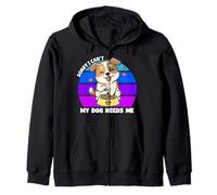 Lo Siento, no Puedo, mi Perro me Necesita, Padre de Perro, mamá de Perro, papá de Perro Sudadera con Capucha