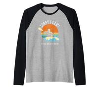 Lo Siento, no Puedo mis Hijos y el Kayak me Necesitan Kayak en Aguas bravas Camiseta Manga Raglan