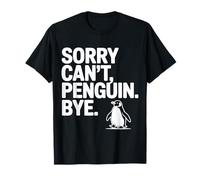 Lo Siento no Puedo pingüino adiós pingüinos Corriendo Humor Camiseta
