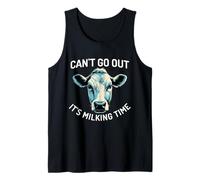 Lo Siento, no Puedo Salir su Tiempo de ordeño Amante Divertido de la Vaca Camiseta sin Mangas
