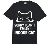 Lo Siento, no Puedo, Soy un Gato de Interior Que mira, Lindo Gato Comfort Colors Adult Heavyweight T-Shirt