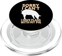 Lo Siento, no Puedo Tener Planes con mi Cerdo Funny Pig Farming PopSockets PopGrip para MagSafe