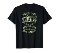 Lo Siento, no Puedo Tener Planes con mi Clarinete bajo Camiseta