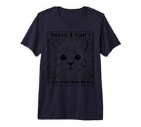 Lo Siento, no Puedo Tener Planes con mi Gato, Camisa Vintage Camiseta Premium
