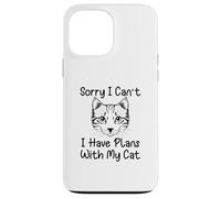 Lo Siento, no Puedo Tener Planes con mi Gato Carcasa para iPhone 13 Pro MAX