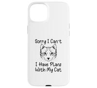 Lo Siento, no Puedo Tener Planes con mi Gato Carcasa para iPhone 15 Plus