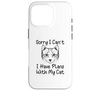 Lo Siento, no Puedo Tener Planes con mi Gato Carcasa para iPhone 16 Pro
