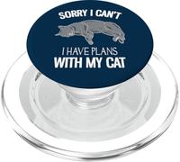 Lo Siento, no Puedo Tener Planes con mi Gato PopSockets PopGrip para MagSafe