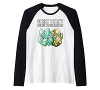 Lo Siento, no Puedo Tener Que Cargar mis Cristales Fun Earth Lover Camiseta Manga Raglan