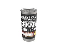 Lo siento, no puedo. Tengo cosas de pollo que hacer. Vaso térmico de acero inoxidable de doble pared