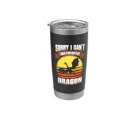 Lo siento, no puedo. Tengo planes con mi amante del dragón Vaso térmico de acero inoxidable de doble pared